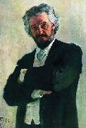 Ilya Repin, Portrait of the cellist Aleksander Valerianovich Wierzbillowicz